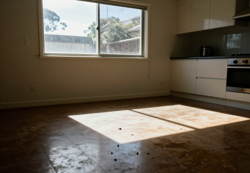 Cockroach infestation in an Enfield kitchen before treatment